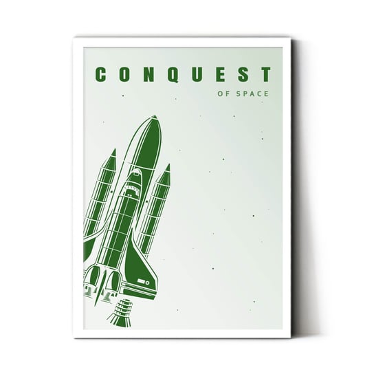 Plakat IKKUNASHOP,  Conquest Of Space Green 40x60 Biała ramka IkkunaShop