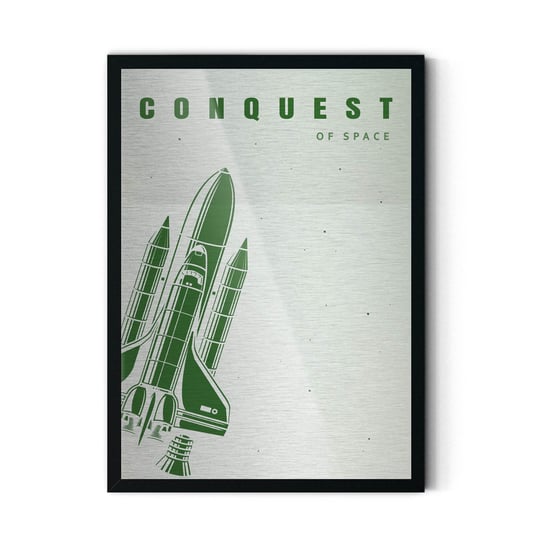Plakat IKKUNASHOP,  Conquest Of Space Green 40x60 Czarna ramka IkkunaShop