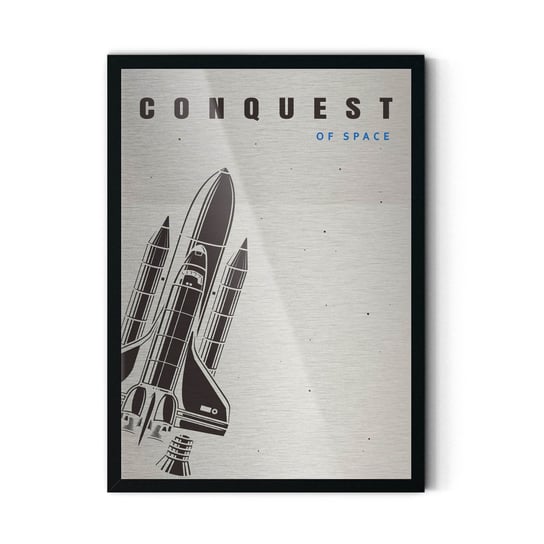Plakat IKKUNASHOP,  Conquest Of Space White 20x30 Czarna ramka IkkunaShop