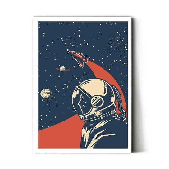 Plakat IKKUNASHOP,  Cosmonaut in Space 20x30 Biała ramka IkkunaShop
