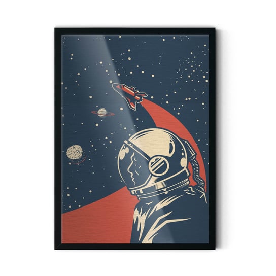 Plakat IKKUNASHOP,  Cosmonaut in Space 20x30 Czarna ramka IkkunaShop
