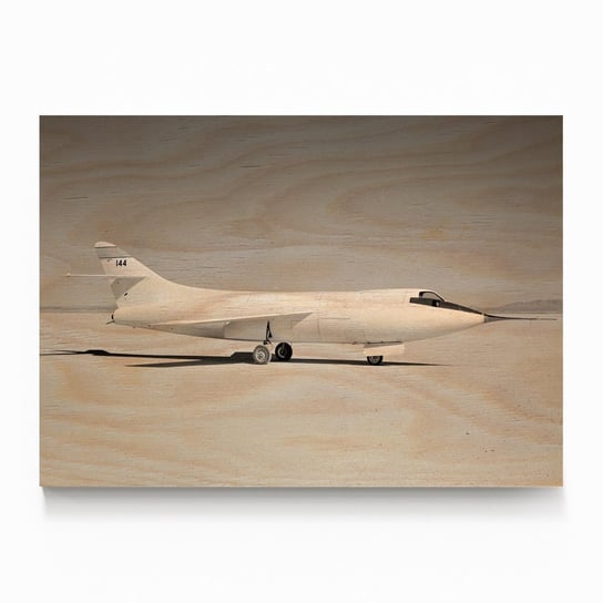 Plakat IKKUNASHOP, Plakat na drewnie Aircraft on lakebed Original from NASA 20x30 IkkunaShop