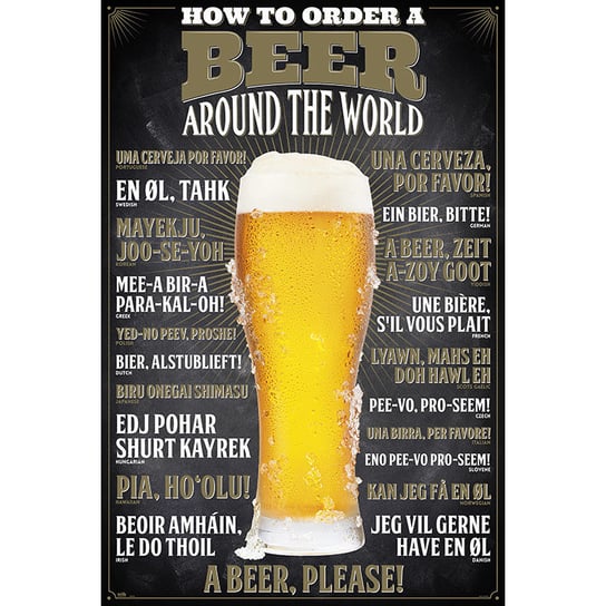 Plakat Jak Zamówić Piwo Grupo Erik