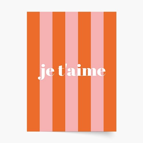 Plakat, je t'aime, 20x30 cm Empik Foto