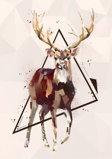 Plakat, Jeleń, 50x70 cm reinders