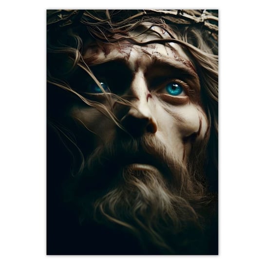 Plakat Jezus Chrystus w koronie, 70x100 cm ZeSmakiem