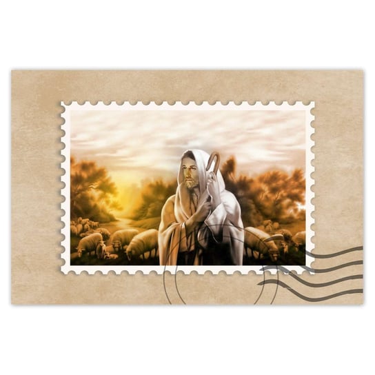 Plakat Jezus Dobry Pasterz, 90x60 cm ZeSmakiem