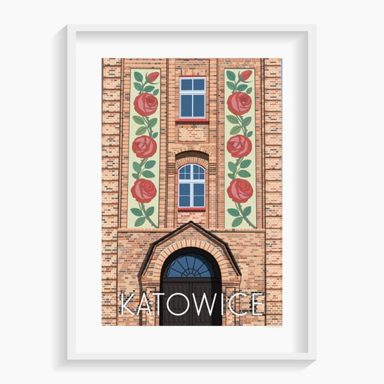 Plakat Katowice 40x50 cm A. W. WIĘCKIEWICZ