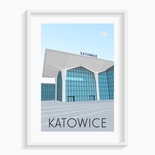 Plakat Katowice 50x70 cm A. W. WIĘCKIEWICZ