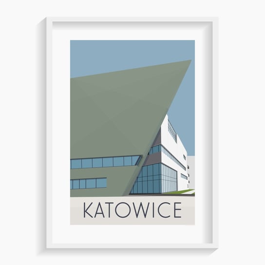 Plakat Katowice 50x70 cm A. W. WIĘCKIEWICZ