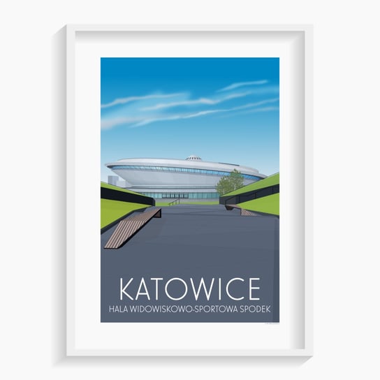 Plakat Katowice 61x91 cm A. W. WIĘCKIEWICZ