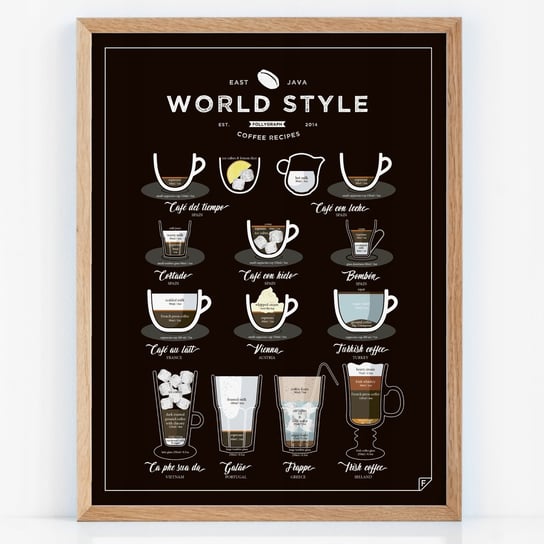 Plakat Kawa World Style Coffee 30X40 Cm Inna marka