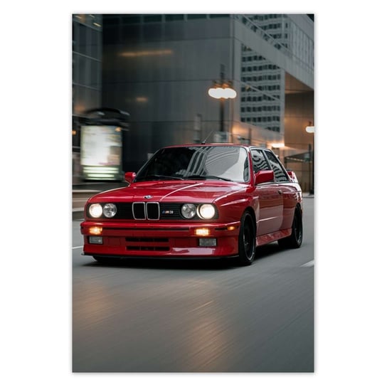 Plakat Klasyczne BMW M3, 135x200 cm ZeSmakiem