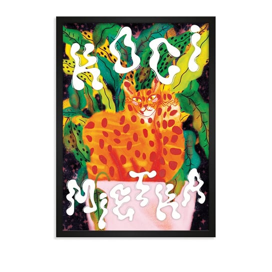 Plakat - Kocimiętka 40x50 cm kot koty zwierzęta miłośnik kotów PADE SPACE