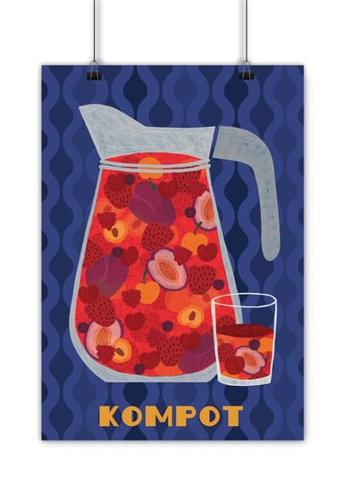 Plakat Kompot 21x30 Love Poland Design
