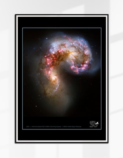Plakat Kosmos NASA Galaktyki Czułki Anteny Teleskop Hubble'a HST 70x50 (B2) Inna marka
