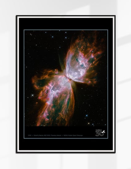 Plakat Kosmos NASA Mgławica Motyl (Butterfly Nebula) Teleskop Hubble'a HST 70x50 (B2) Inna marka