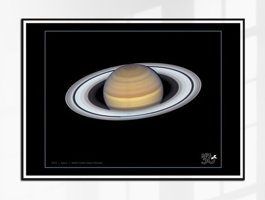 Plakat Kosmos Planeta Saturn Układ Słoneczny Teleskop Hubble'a HST 70x50 (B2) Inna marka