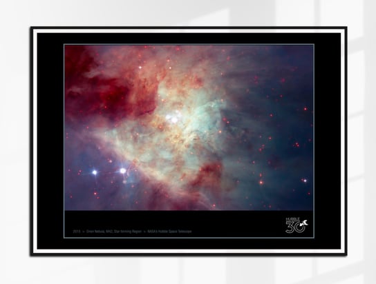 Plakat Kosmos Wielka Mgławica w Orionie Teleskop Hubble'a HST 70x50 (B2) Inna marka