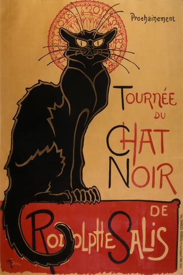 Plakat, Kot buntownik - Chat Noir, 29,7x42 cm reinders