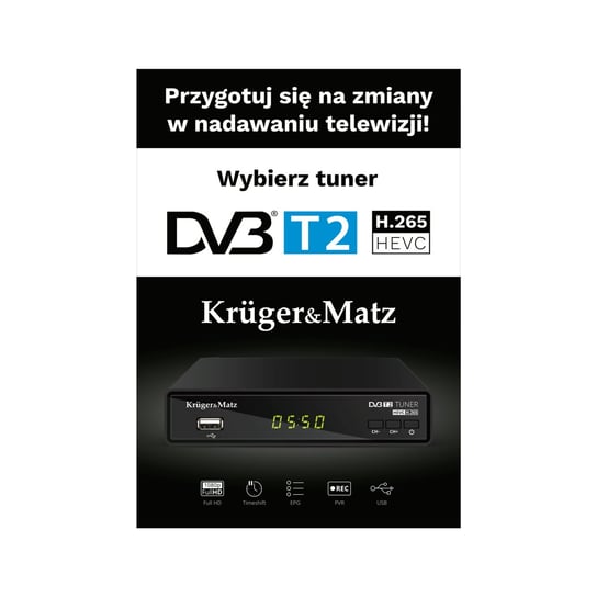 Plakat Kruger&Matz Tuner DVB-T LP