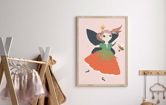 Plakat Księżniczka Malinka Printed Stories