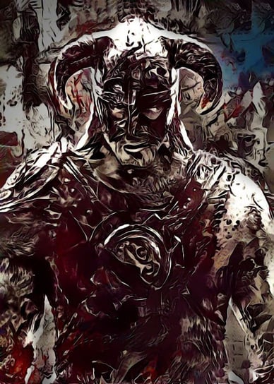 Plakat, Legends of Bedlam - Dragonborn, Skyrim, 59,4x84,1 cm reinders