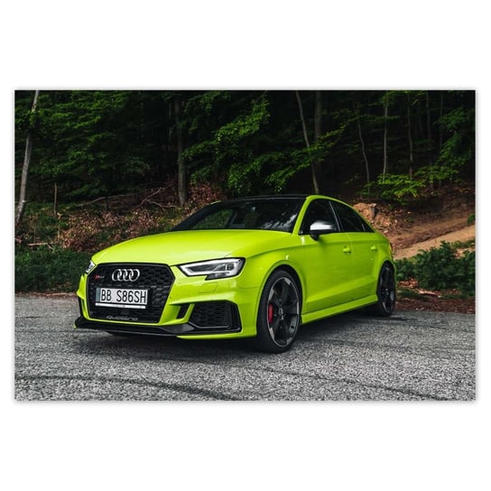 Plakat Limonkowe Audi, 200x135 cm ZeSmakiem