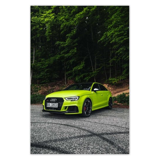 Plakat Limonkowe Audi, 80x120 cm ZeSmakiem