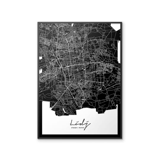 Plakat Łódź Mapa, 50x70 cm Peszkowski Graphic