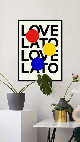 Plakat: "Love Lato" 30x40 cm Inna marka