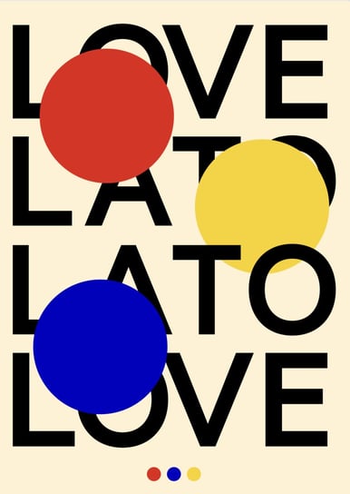 Plakat: "Love Lato" 50x70 cm Inna marka