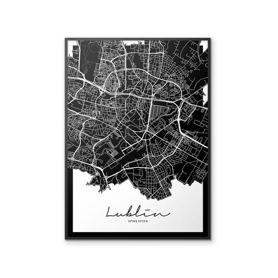 Plakat Lublin Mapa, 30x40 cm Peszkowski Graphic