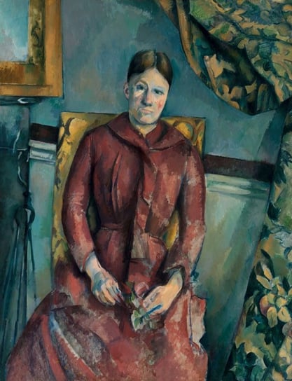 Plakat, Madame Cézanne in a Red Dress, Paul Cézanne, 20x30 cm reinders