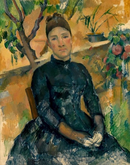 Plakat, Madame Cézanne in the Conservatory, Paul Cézanne, 50x70 cm reinders