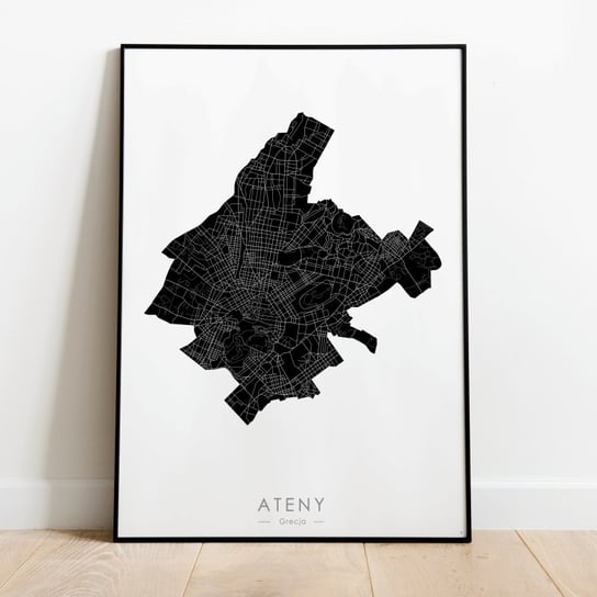 Plakat mapa Aten - 50x70 cm Mappy Maps