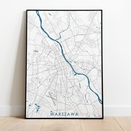 Plakat mapa Warszawy - 50x70 cm B2 Mappy Maps