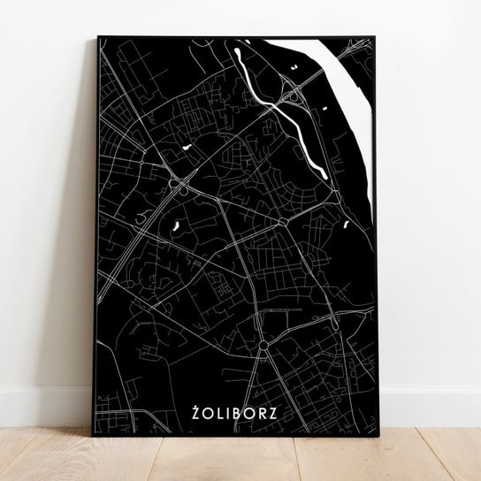 Plakat mapa Żoliborza Warszawa - 50x70 cm Mappy Maps