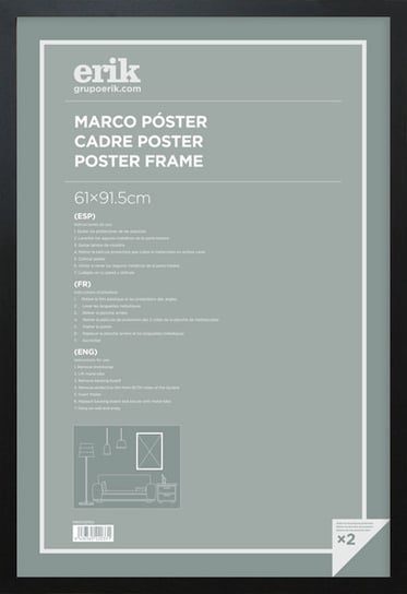 Plakat Marco 61X91,5 Cm Mdf Czarny Grupo Erik