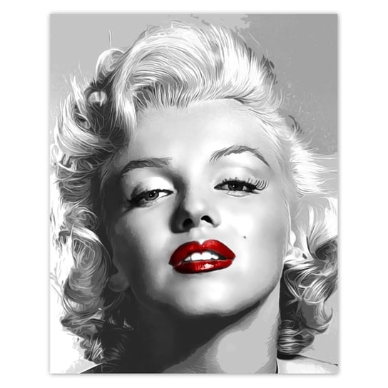 Plakat Marilyn Monroe Czerwone usta, 40x50 cm ZeSmakiem