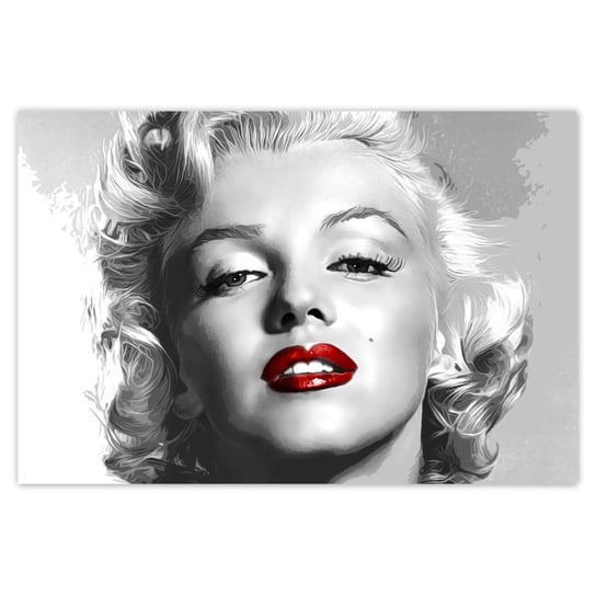 Plakat Marilyn Monroe Czerwone usta, 60x40 cm ZeSmakiem