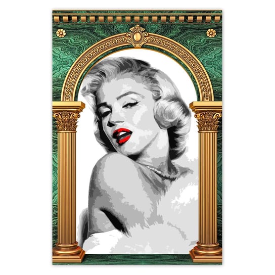 Plakat Marilyn Monroe czerwone usta, 60x90 cm ZeSmakiem