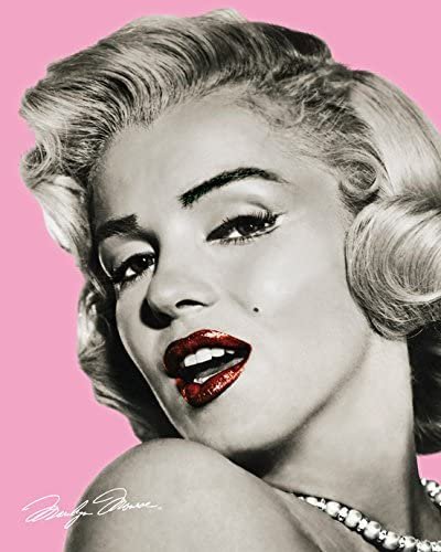 Plakat, Marilyn Monroe Pink Lips, 40x50 cm Inny producent