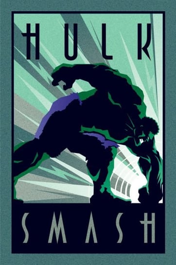 Plakat, Marvel Deco - Hulk, 61x91 cm Marvel