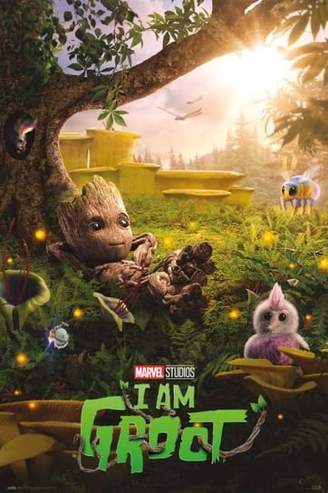 Plakat Marvel Groot Strażnicy Galaktyki Chill Time plakaty na ścianę 61x91,5 cm Marvel