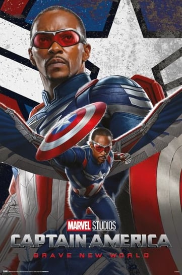 Plakat Marvel Kapitan Ameryka Nowy wspaniały świat plakaty na ścianę 61x91,5 cm Kapitan Ameryka
