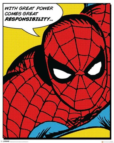 Plakat, Marvel - Spider-Man (Quote), 40x50 cm Marvel