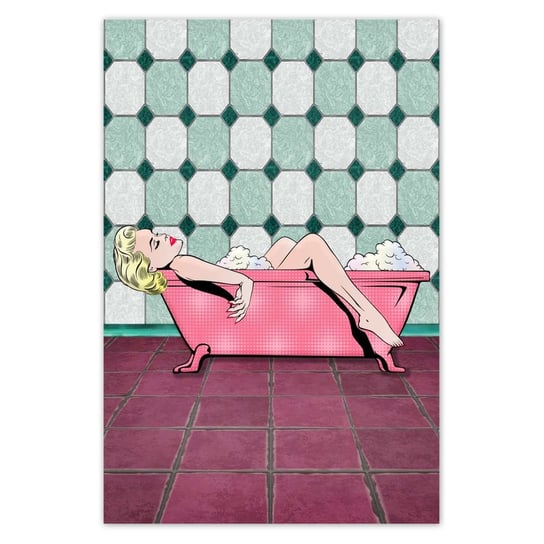 Plakat Marylin Monroe w wannie, 40x60 cm ZeSmakiem