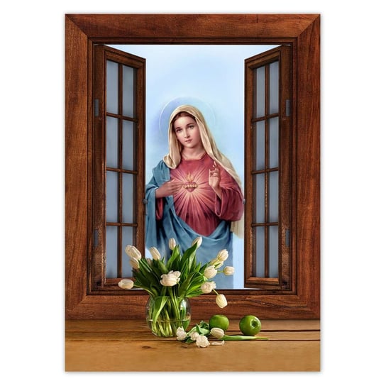 Plakat Matka Boska Maryja Maria, 50x70 cm ZeSmakiem