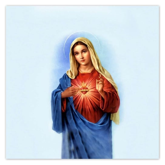 Plakat Matka Boża Serce, 50x50 cm ZeSmakiem